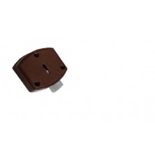 FECHADURA PLASTICA MARROM PLASTIPAR
