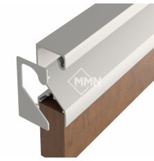 PERFIL PUXADOR MOV 4125 P/ 15MM INOX POLIDO C/ 3M - MMN