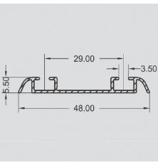 TRILHO INFERIOR BRONZE COM 3MT SP-0014A