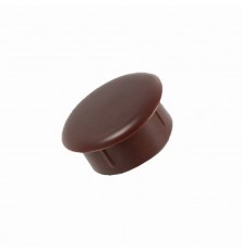 TAPA FURO PLASTICO 10MM MARROM