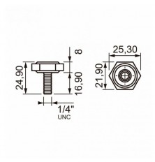 SAPATA/DESLIZADOR NIVELADORA 22 1/4"