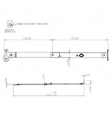 LIMITADOR ARTICULADO INOX 300mm MAHLER 146