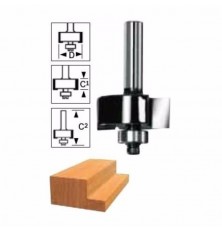 FRESA RETA COM ROLAMENTO REF.449 BOSCH