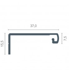 PERFIL PUXADOR RM-183 CHAMPANHE COM 3MT ROMETAL