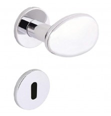 FECHADURA INTERNA 408419 40MM TACO DE GOLFE CROMADO ESCOVADO AROUCA