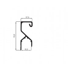 PERFIL PUXADOR 15MM INOX C/3MT 4125 RFC