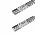 CORREDIÇA TELESCÓPICA 45CM COM AMORTECEDOR METALNOX