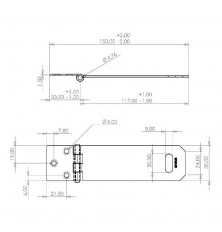 PORTA CADEADO INOX 3" MAHLER REF 75
